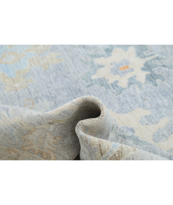 Hand Knotted Oushak Wool Rug 10' 0" x 13' 11" - No. AT671327