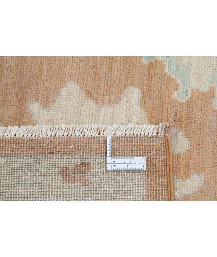 Hand Knotted Oushak Wool Rug 8' 3" x 9' 11" - No. AT854657