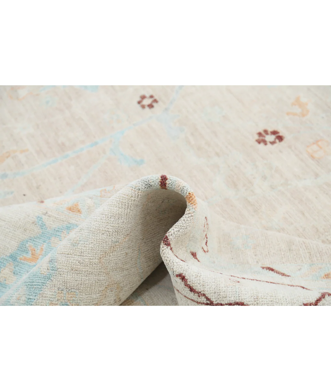 Afghan Oushak Rug 9' 3" x 11' 9" Hand-Knotted | No. AT70481