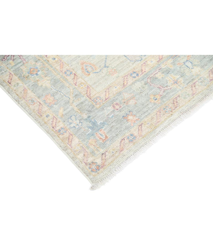 Hand Knotted Oushak Wool Rug 4' 11" x 7' 3" - No. AT641569