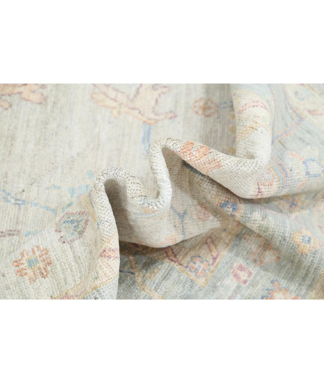 Hand Knotted Oushak Wool Rug 4' 11" x 7' 3" - No. AT641569
