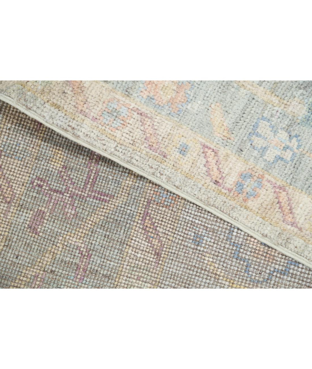 Hand Knotted Oushak Wool Rug 4' 11" x 7' 3" - No. AT641569