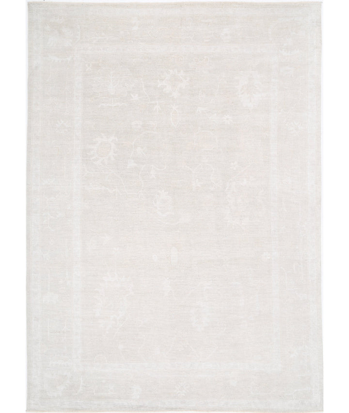 Hand Knotted Oushak Wool Rug 10' 2" x 14' 1" - No. AT93402