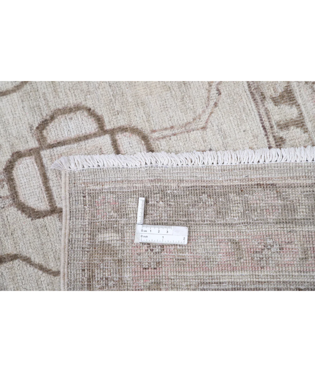 Hand Knotted Oushak Wool Rug 9' 10" x 13' 8" - No. AT93181
