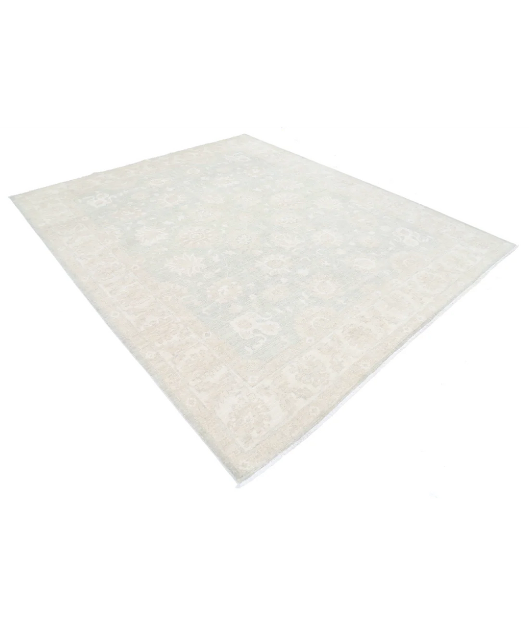 Afghan Oushak Rug 8' 1" x 9' 8" Hand-Knotted | No. AT84433