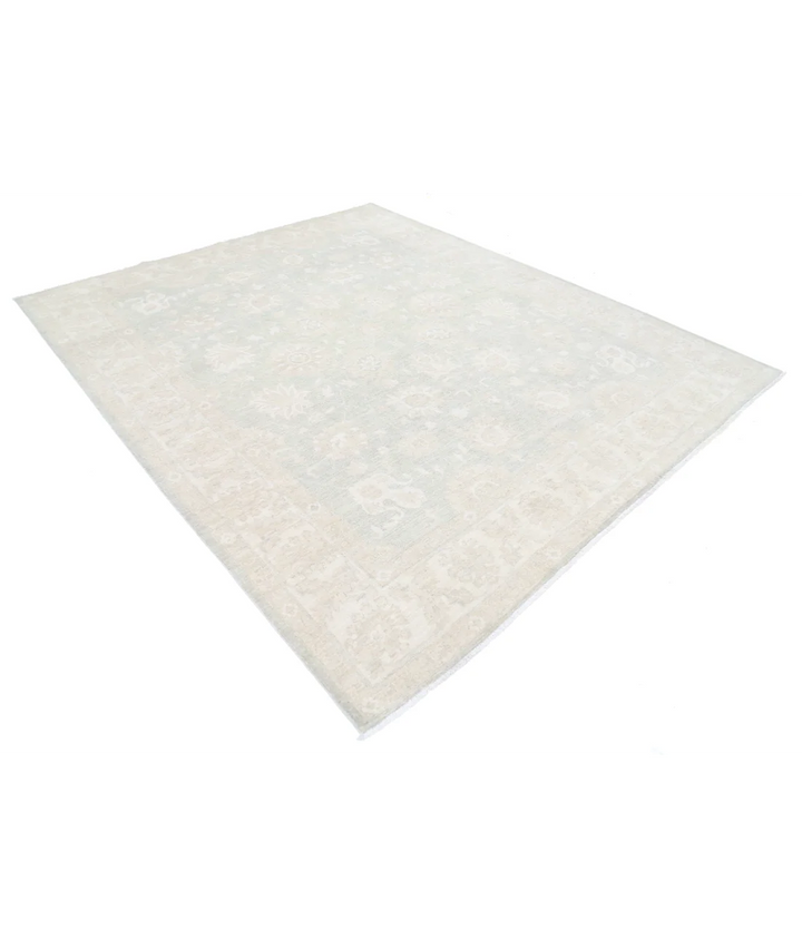 Afghan Oushak Rug 8' 1" x 9' 8" Hand-Knotted | No. AT84433