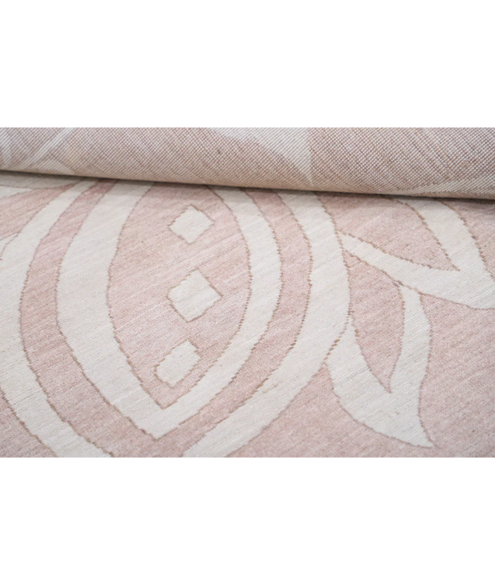 Hand Knotted Oushak Wool Rug 8' 8" x 11' 9" - No. AT649845