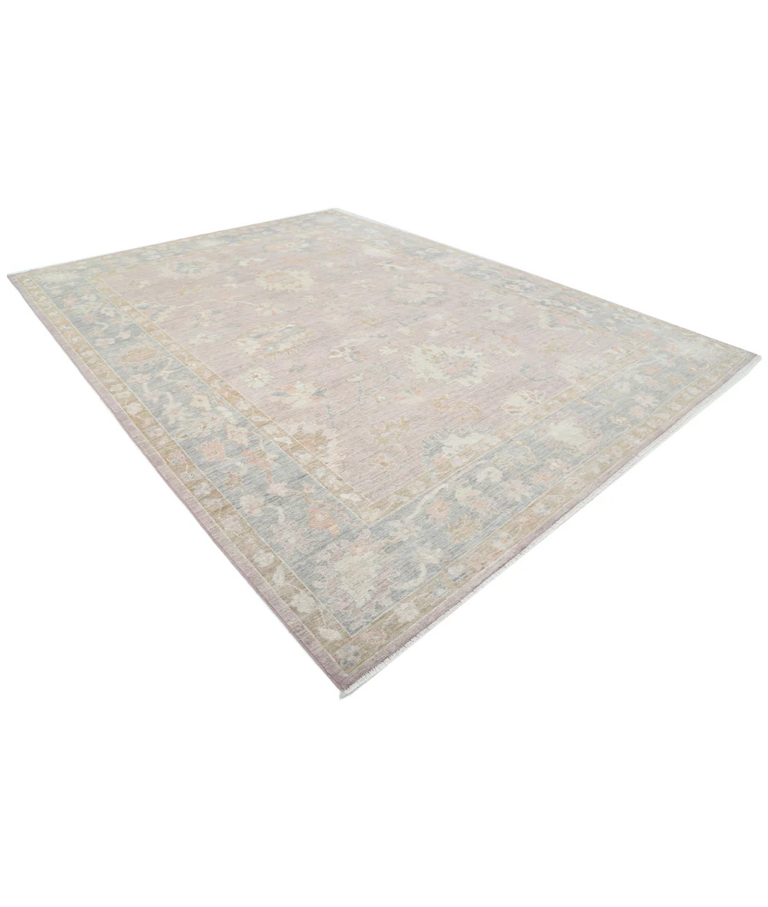 Purple Afghan Oushak Rug 10' 3" x 13' 9" Hand-Knotted | No. AT67104