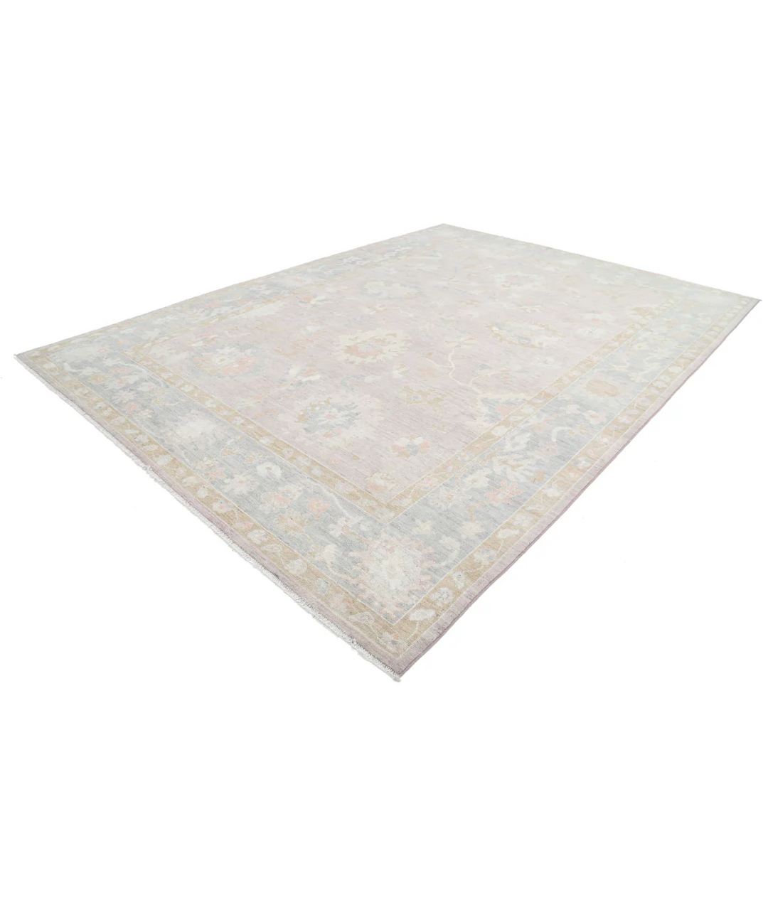 Purple Afghan Oushak Rug 10' 3" x 13' 9" Hand-Knotted | No. AT67104