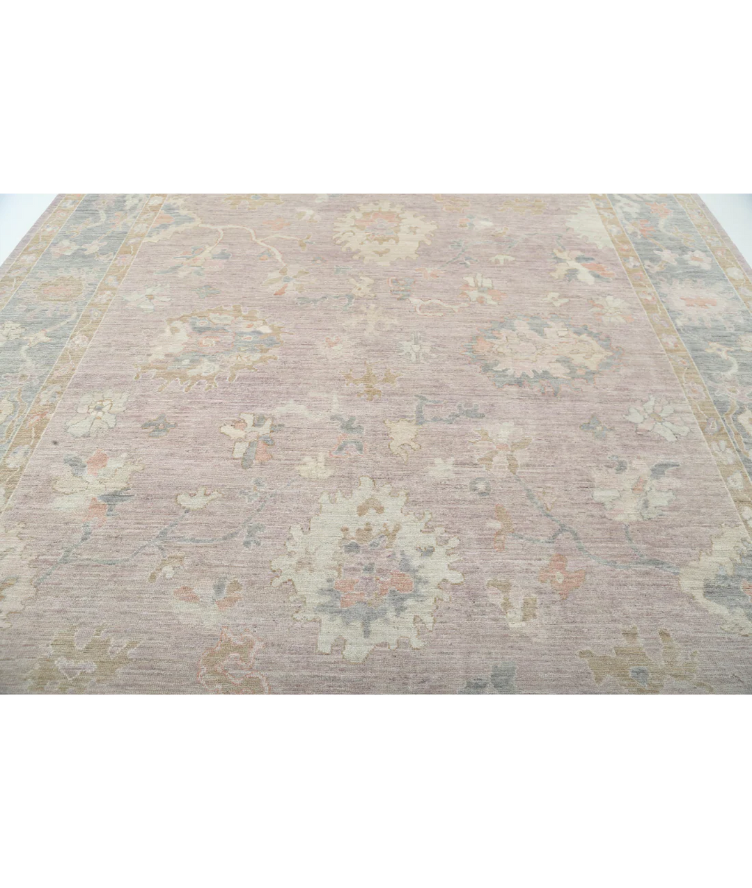 Purple Afghan Oushak Rug 10' 3" x 13' 9" Hand-Knotted | No. AT67104