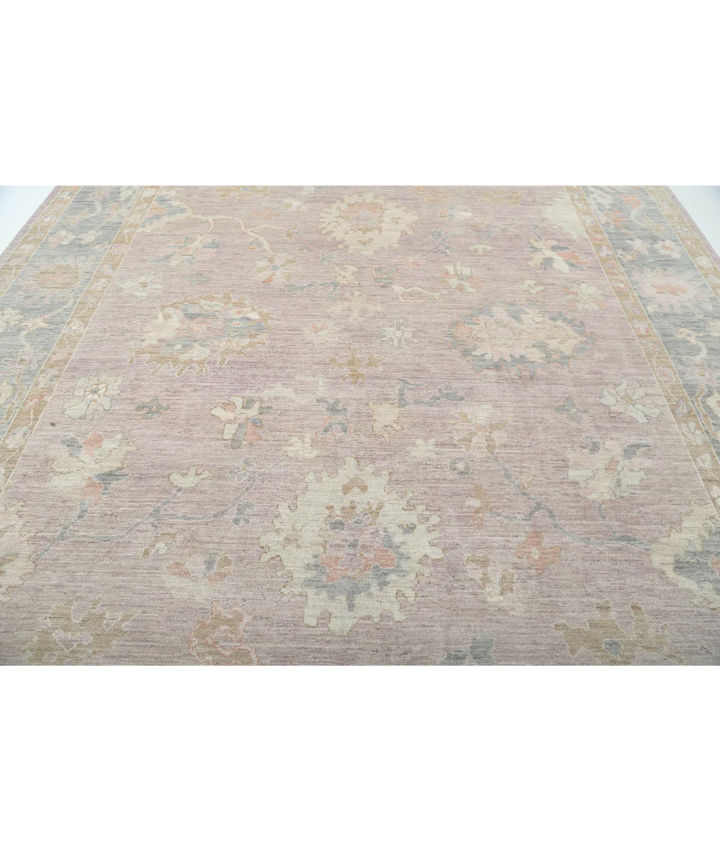 Purple Afghan Oushak Rug 10' 3" x 13' 9" Hand-Knotted | No. AT67104