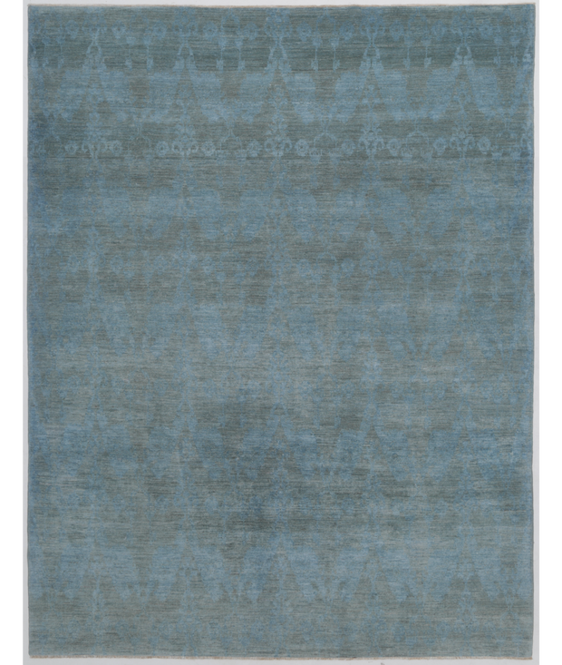 Hand Knotted Overdye Wool Rug 8'  10" x 11'  6" - No. AT87297