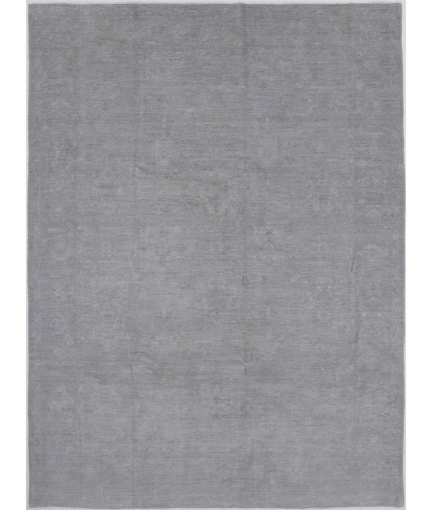 Hand Knotted Overdye Wool Rug 8'  9" x 11'  8" - No. AT89374