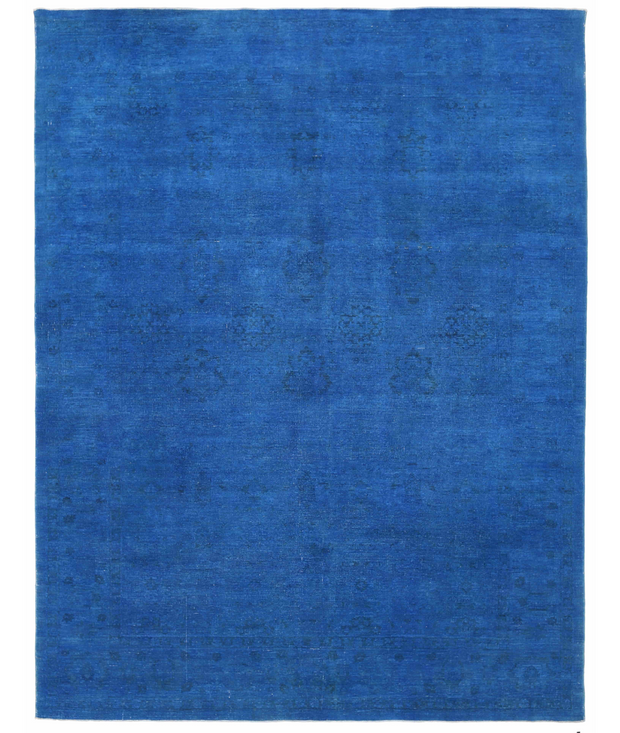 Hand Knotted Overdye Wool Rug 9'  0" x 11'  10" - No. AT27439
