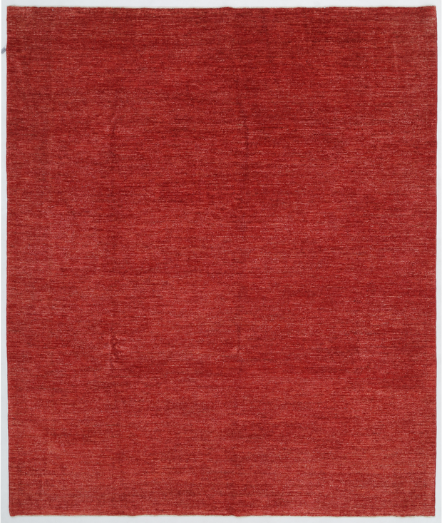 Hand Knotted Overdye Wool Rug 8'  1" x 9'  7" - No. AT85184
