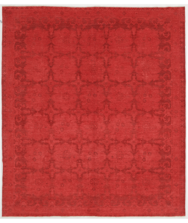 Hand Knotted Overdye Wool Rug 8'  2" x 9'  3" - No. AT79278