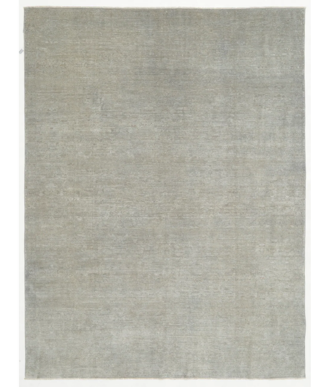 Grey Afghan Overdye Rug 7' 8" x 10' 2" Hand-Knotted