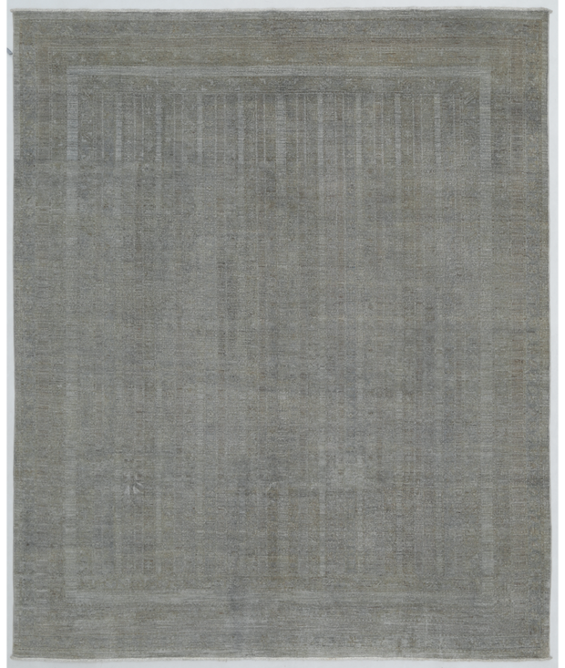 Hand Knotted Overdye Wool Rug 8'  1" x 9'  5" - No. AT79009