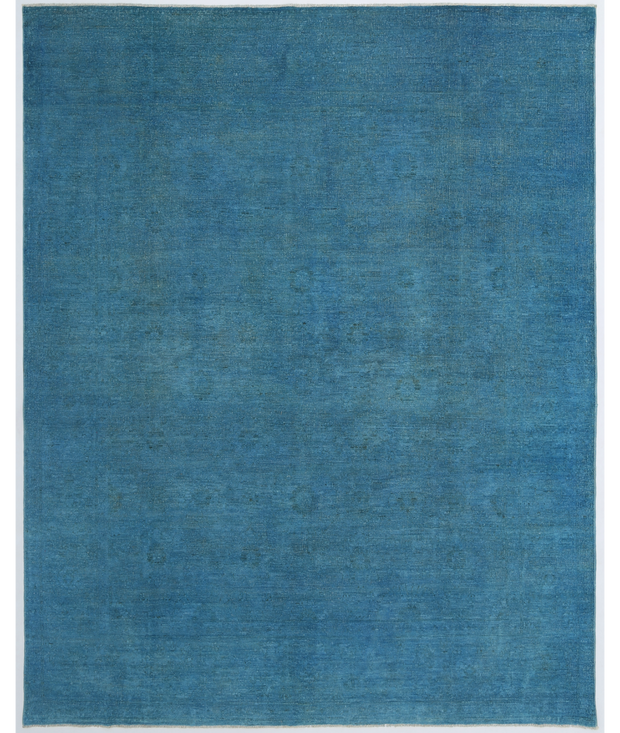 Hand Knotted Overdye Wool Rug 7'  9" x 9'  8" - No. AT34654