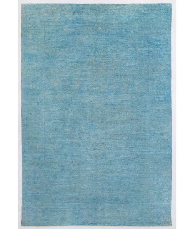 Hand Knotted Overdye Wool Rug 6'  6" x 9'  7" - No. AT28423