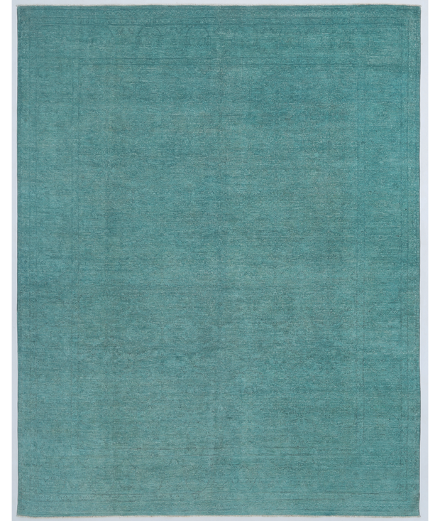Hand Knotted Overdye Wool Rug 8'  10" x 11'  3" - No. AT26783