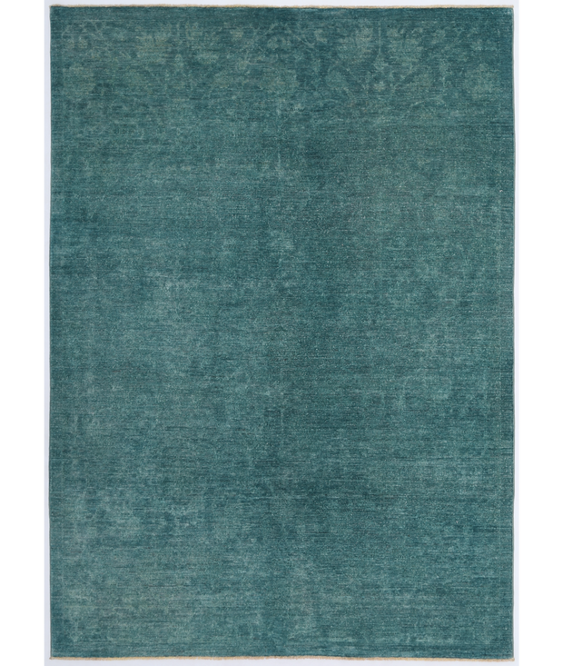 Hand Knotted Overdye Wool Rug 5'  7" x 7'  9" - No. AT19014