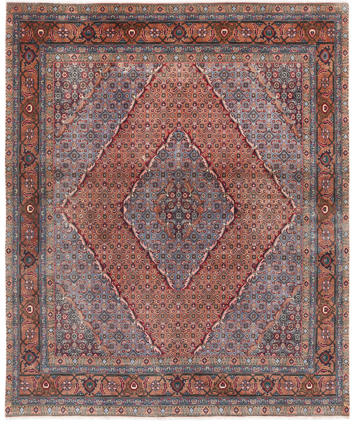 Afghan Bijar Rug 6' 4" x 7' 9" Hand-Knotted | No. AT71796
