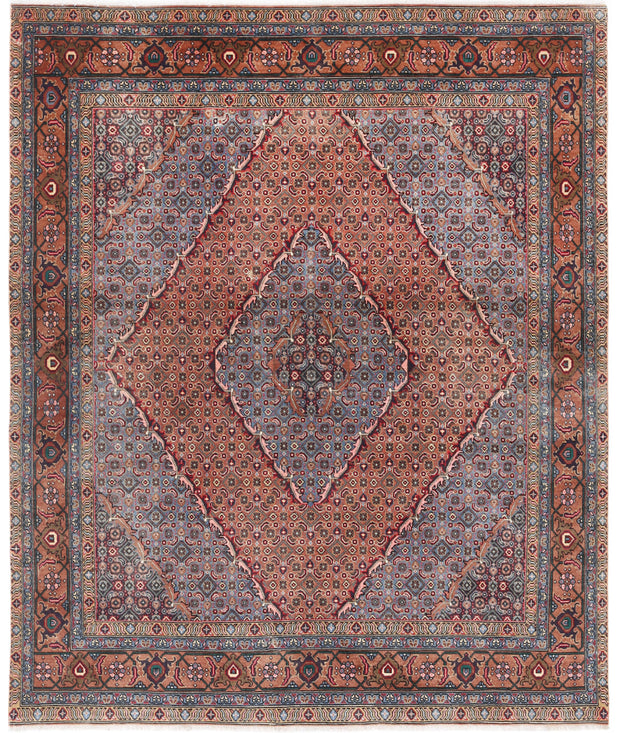 Hand Knotted Oriental Bijar Wool Rug 6' 4" x 7' 9" - No. AT51010
