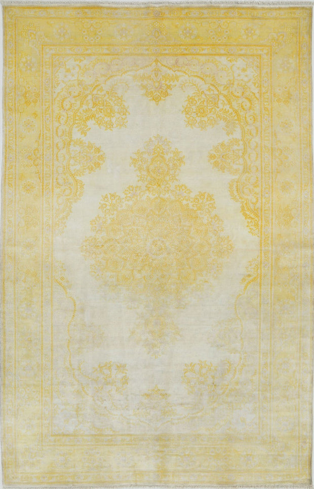 Hand Knotted Masterpiece Oriental Qum Silk Rug 5' 1" x 7' 10" - No. AT48508