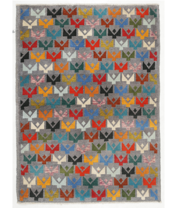 Hand Knotted Revival Wool Rug 2'  8" x 3'  10" - No. AT45001