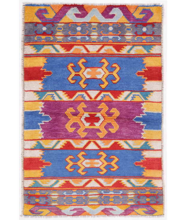 Hand Knotted Revival Wool Rug 2'  7" x 3'  11" - No. AT13170