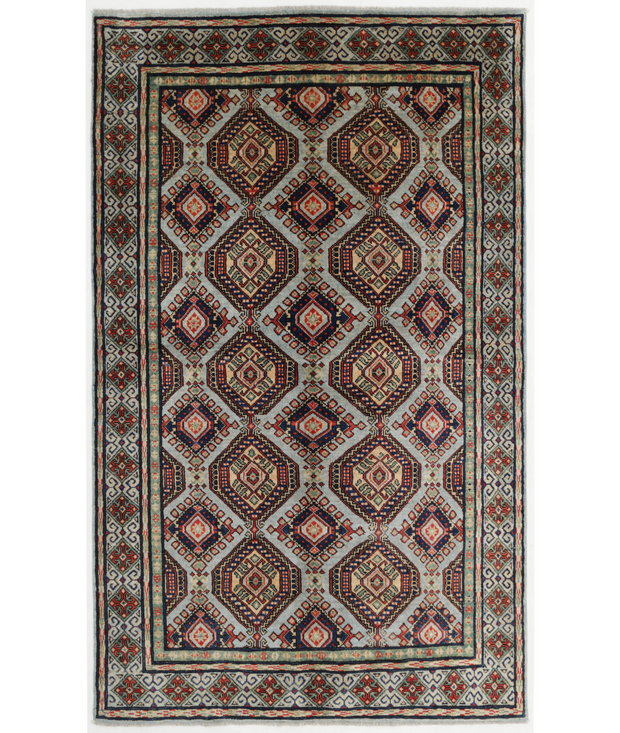 Hand Knotted Revival Wool Rug 4'  10" x 7'  10" - No. AT55215