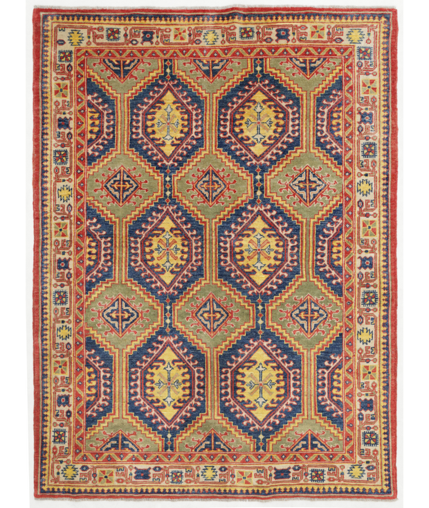 Hand Knotted Revival Wool Rug 4'  11" x 6'  7" - No. AT14154