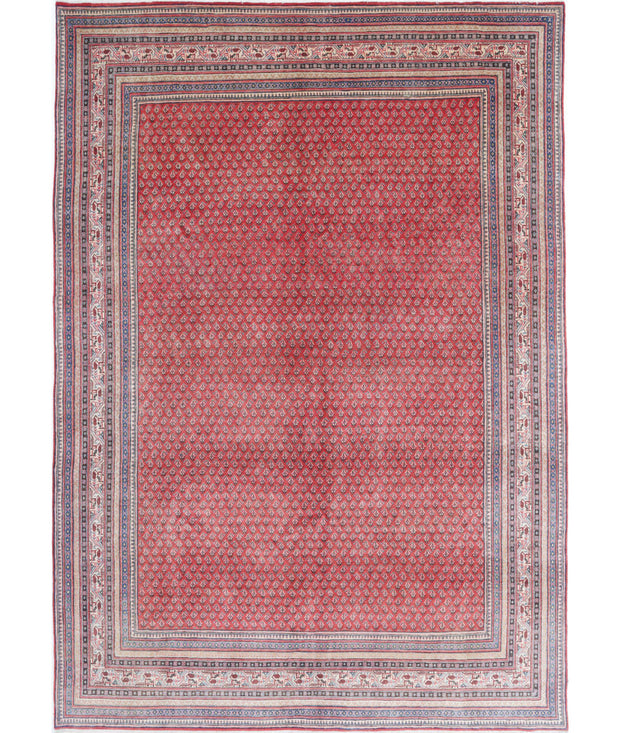 Hand Knotted Oriental Mir Saraband Wool Rug 7' 8" x 11' 2" - No. AT24018