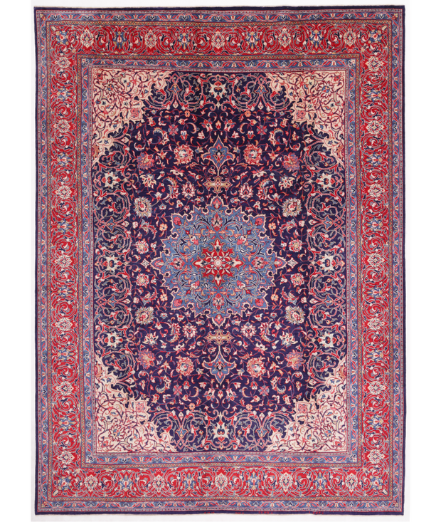 Hand Knotted Sarouk Wool Rug 9'  9" x 13'  2" - No. AT49922