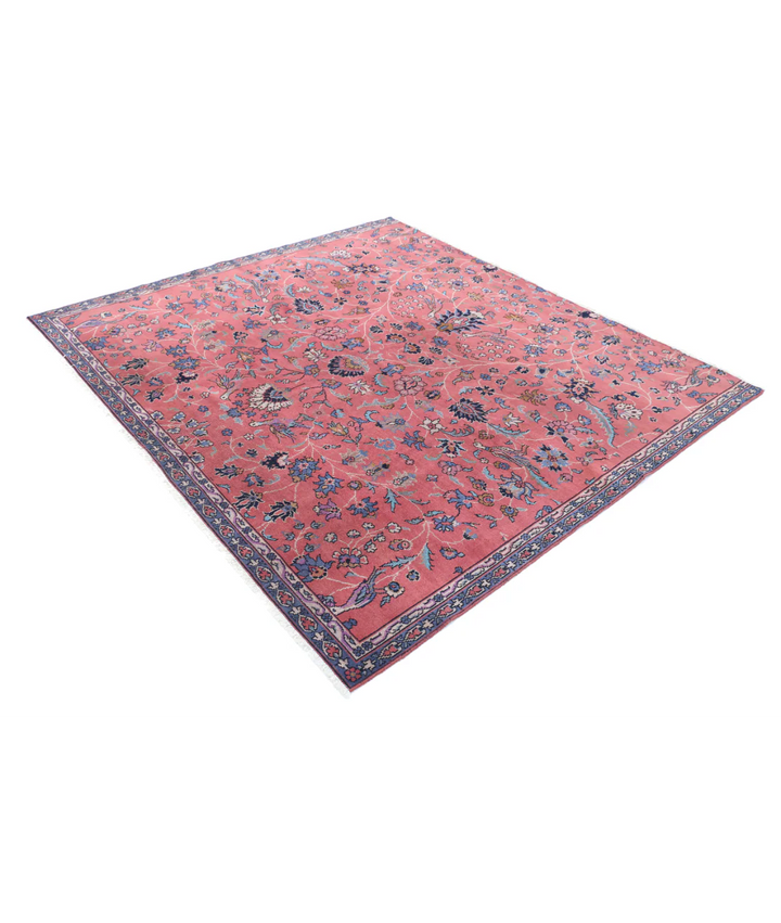 Red Afghan Sarouk Rug 7' 2" x 6' 6" Hand-Knotted | No. AT79995