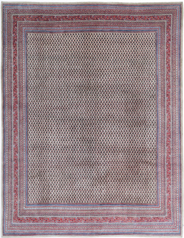 Hand Knotted Oriental Mir Saraband Wool Rug 9' 11" x 12' 9" - No. AT45932