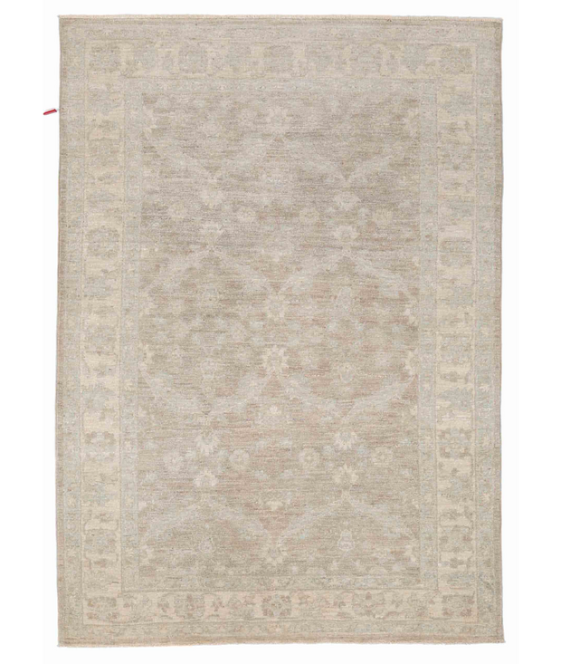 Hand Knotted Serenity Wool Rug 4'  1" x 5'  9" - No. AT50391