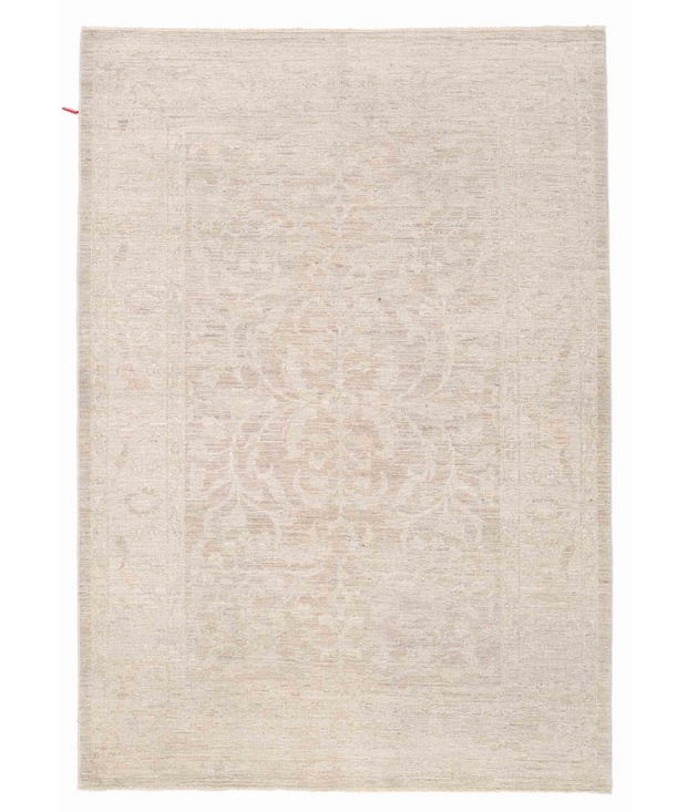 Hand Knotted Serenity Wool Rug 4'  0" x 5'  8" - No. AT21399