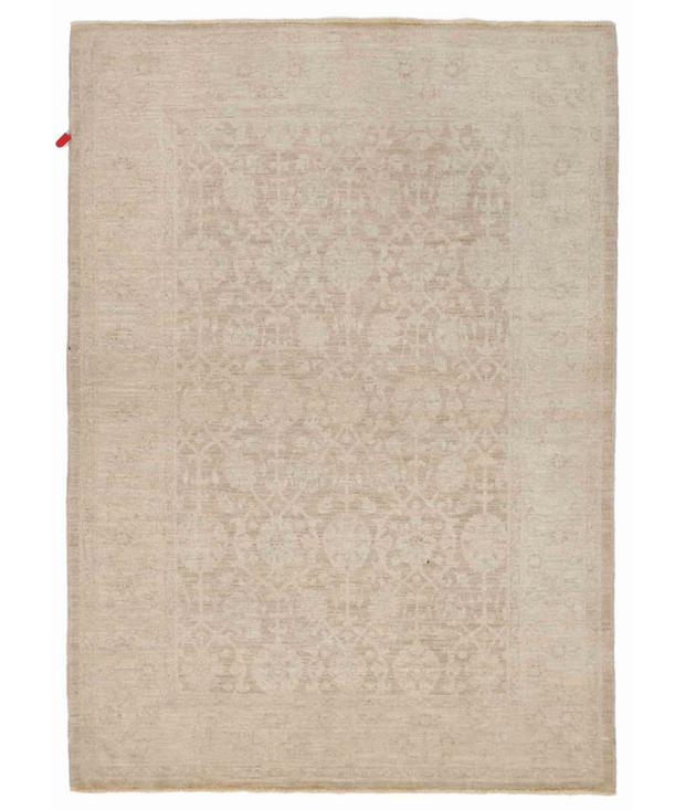 Hand Knotted Serenity Wool Rug 4'  0" x 5'  8" - No. AT53130