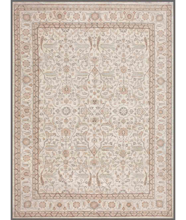Hand Knotted Serenity Wool Rug 9'  3" x 12'  1" - No. AT26358