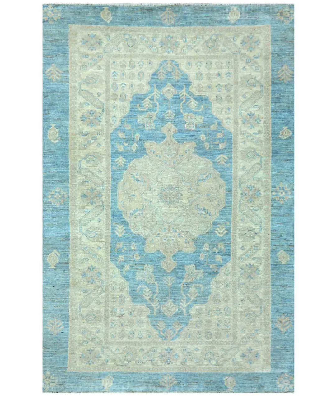 Hand Knotted Serenity Wool Rug 4' 1" x 6' 3" - No. AT13713