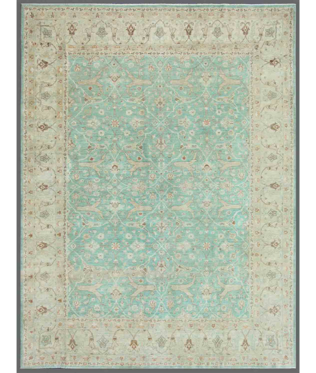 Hand Knotted Serenity Wool Rug 8'  8" x 11'  5" - No. AT58648