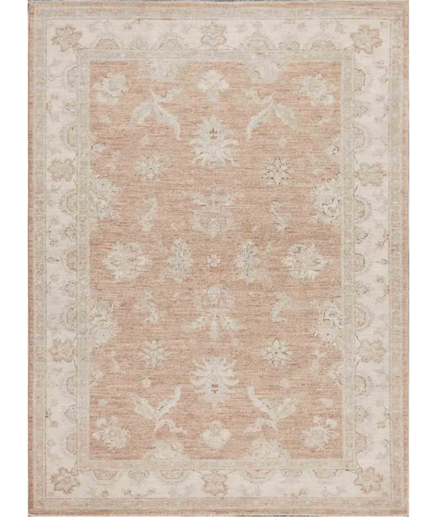 Hand Knotted Serenity Wool Rug 4'  0" x 5'  3" - No. AT56583