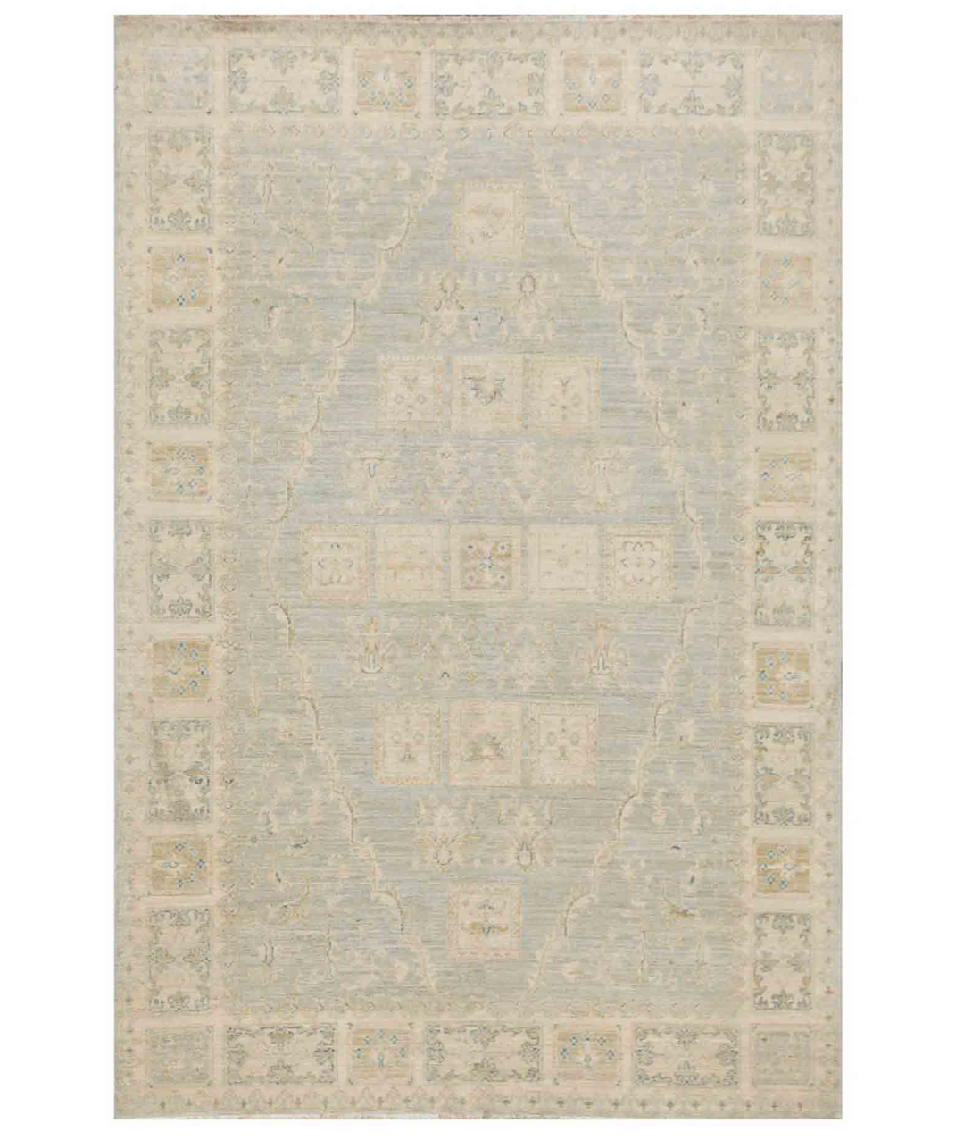 Afghan Serenity Rug 5' 6" x 7' 11" Hand-Knotted