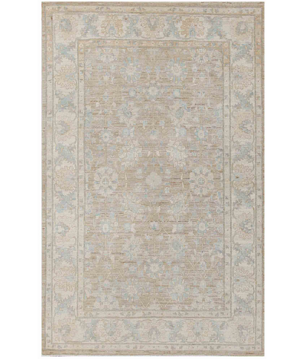 Hand Knotted Serenity Wool Rug 3'  11" x 5'  11" - No. AT64782