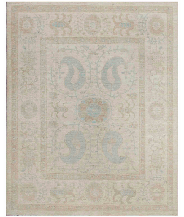 Hand Knotted Serenity Wool Rug 6'  7" x 8'  1" - No. AT64362