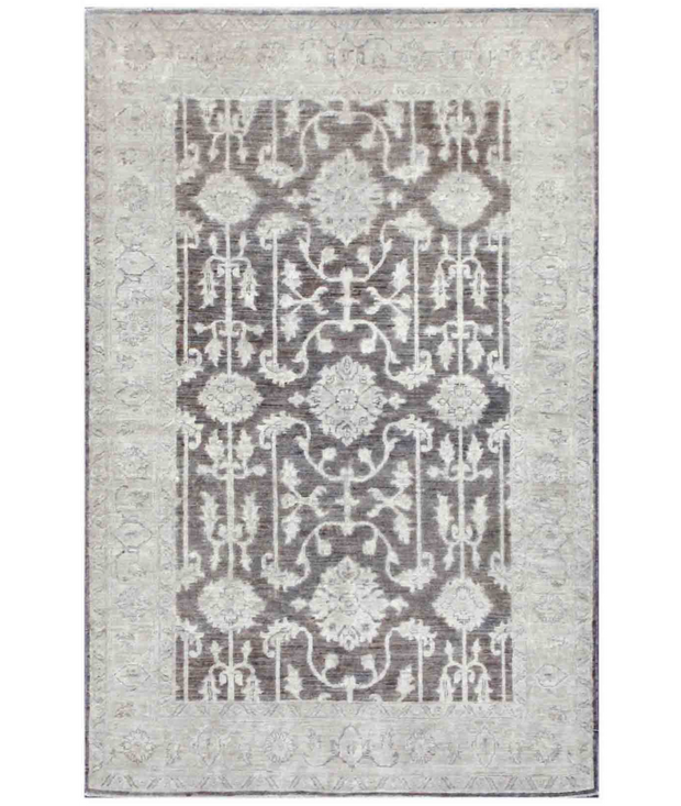 Hand Knotted Serenity Wool Rug 4'  0" x 6'  3" - No. AT22671