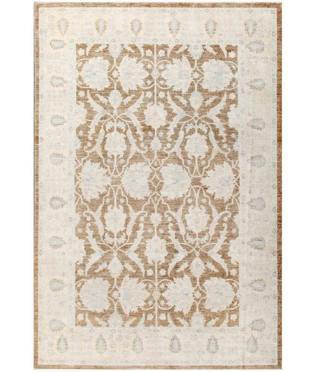 Hand Knotted Serenity Wool Rug 6'  2" x 9'  1" - No. AT36088