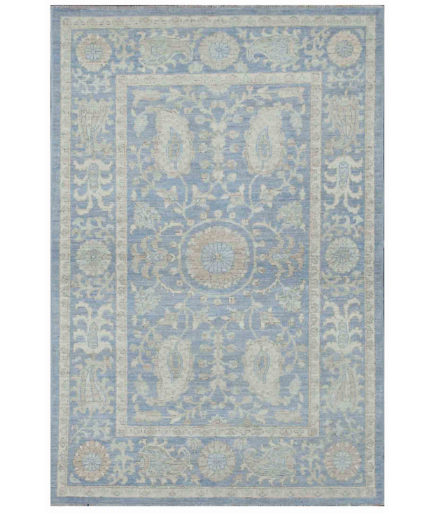 Hand Knotted Serenity Wool Rug 3'  10" x 5'  9" - No. AT99965